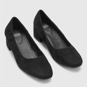 Eileen Fisher Winn Pump, Black Suede, sz 8.5, like new
